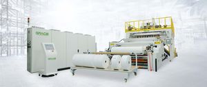 Produktionsanlage für kunststoffbeschichtetes Gewebe