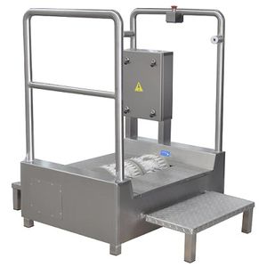 Sohlenreiniger mit 2 Bürsten