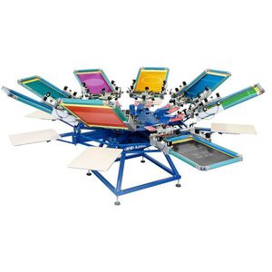 automatische Siebdruckmaschine / manuell / 4-Farben / für Textilien