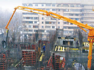 Stationärmaste für Betonverteilung