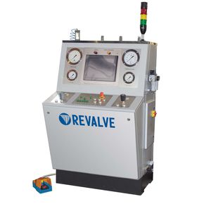 Druckprüfanlage / für Ventil / computergesteuert / elektrohydraulisch