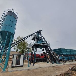 festinstallierte Betonmischanlage 1