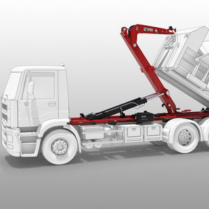 Abrollkipper mit LKW Haken 1