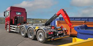 Abrollkipper mit LKW Haken 1