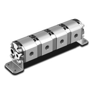 Außenzahnrad-Stromteiler / 6-Wege / hydraulisch / Aluminium