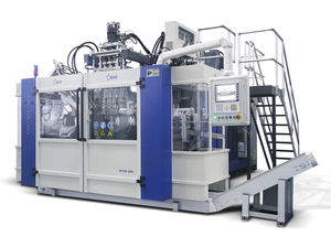Extrusionsblasformmaschine / für Container / für Kunststoffflaschen / Doppelstationen