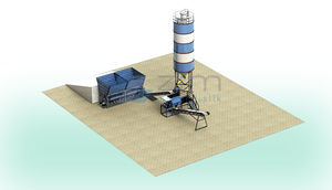 festinstallierte Betonmischanlage 1