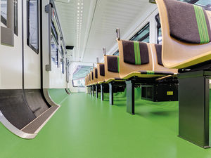 Bodenbelag für Zug / PVC