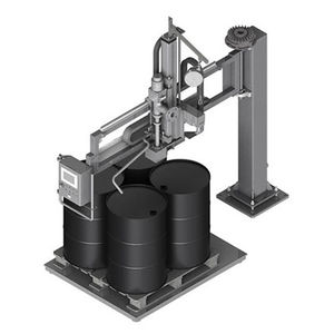 Abfüllanlage / Fässer auf Paletten / für die Lebensmittelindustrie / für die chemische Industrie / für niederviskose Flüssigkeiten