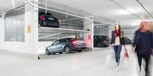 schräge Parkhebebühne