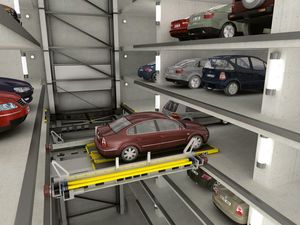 gleitende Parkhebebühne