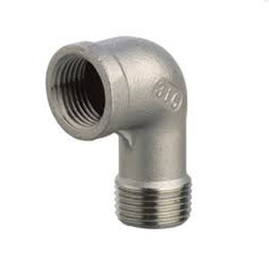 Schraubanschluss / 90°-Winkel / hydraulisch / Edelstahl