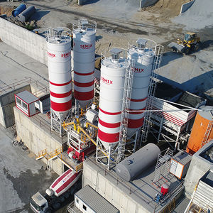 festinstallierte Betonmischanlage