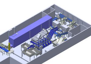 Verarbeitungsmaschine für Krustentiere / Krabben