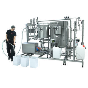 zylindrische Abfüllmaschine mit Traysealer