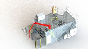 Roboterzelle für Plasmaschneiden