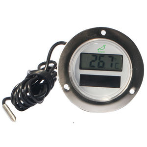 Fühler-Thermometer / mit LCD-Display / Flansch / Edelstahl