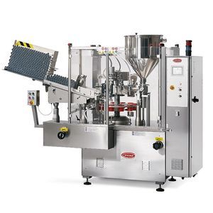 elektrisch betätigte Abfüllmaschine mit Traysealer