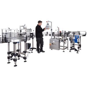 PLC-gesteuerte Etikettiermaschine