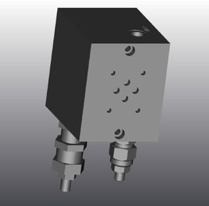 Gusseisen-Hydraulikblock