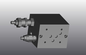 Gusseisen-Hydraulikblock