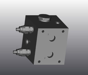 Gusseisen-Hydraulikblock
