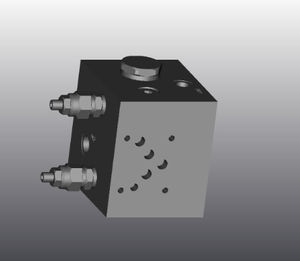 Gusseisen-Hydraulikblock
