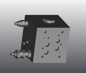 Gusseisen-Hydraulikblock