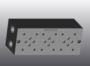 2-Wege-Hydraulikblock