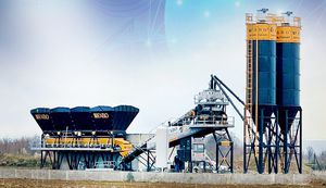 festinstallierte Betonmischanlage 1