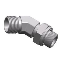 Gewindeanschluss / 45°-Winkel / hydraulisch / außen