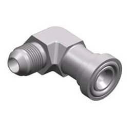 90°-Winkel-Anschluss / Gewinde / Flansch / hydraulisch