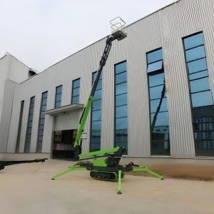 Hebebühnenspinne auf Raupen 1