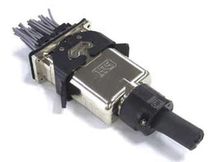 Stromversorgungs-Steckverbinder / gerade Ausführung / mit Verriegelung / für Batterie