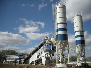 mobile Betonmischanlage