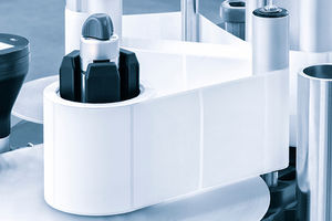 halbautomatische Etikettiermaschine