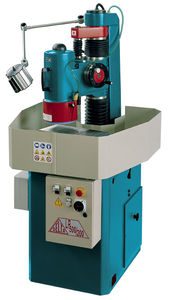 Schleifmaschine mit Senkrechtschleifscheibe