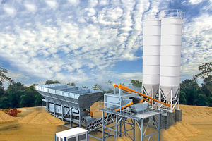 mobile Betonmischanlage