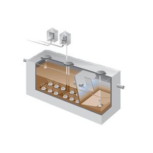 biologische Abwasseraufbereitungsstation