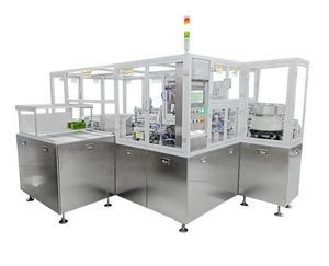 Deckelaufsetz- und -versiegelmaschine / Dreh 1