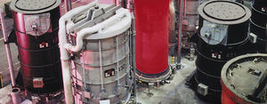 Glühofen / Glocken / Gas / Atmosphäre 100% Wasserstoff