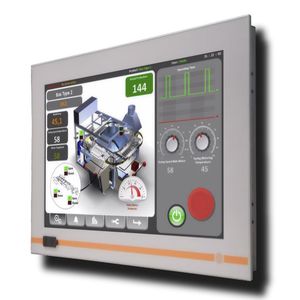 Panel-PC / mit resistivem 5-Draht-Touchscreen
