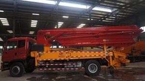 Autobetonpumpe für Baustelle