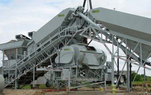 mobile Betonmischanlage