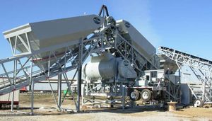 mobile Betonmischanlage