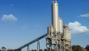 festinstallierte Betonmischanlage
