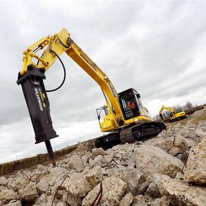 großformatiger Bagger