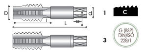 Hand-Gewindebohrer