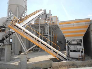 festinstallierte Betonmischanlage