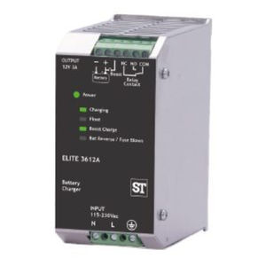 Batterieladegerät auf DIN-Schiene